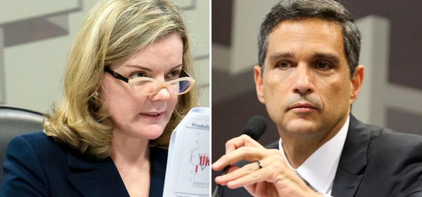Gleisi critica inação do BC para conter disparada do dólar: ‘crime contra o país’ Gleisi critica inação do BC para conter disparada do dólar: ‘crime contra o país’
