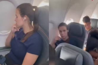 Mulher que não cedeu assento a uma criança em avião se pronuncia