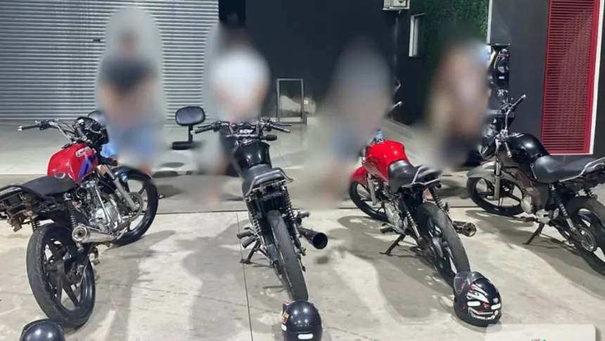 Operação combate evento clandestino em Goianésia e apreende motocicletas Operação combate evento clandestino em Goianésia e apreende motocicletas