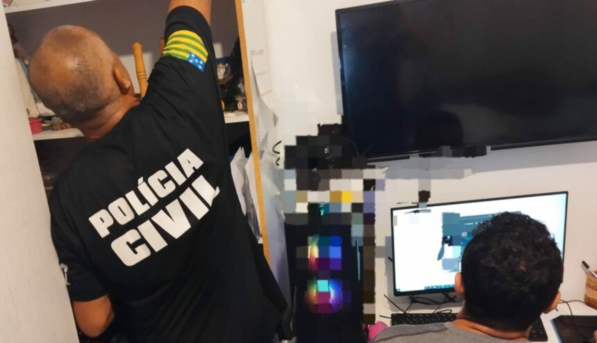 PCGO cumpre busca domiciliar contra suspeito de armazenar material de pornografia infantil PCGO cumpre busca domiciliar contra suspeito de armazenar material de pornografia infantil