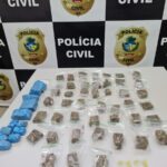 PCGO prende homem por tráfico de drogas e ameaça à mãe, em Cachoeira Alta