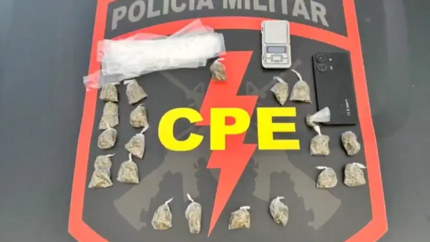 CPE Goianésia desmantela ponto de tráfico de drogas e prende suspeito com porções de maconha CPE Goianésia desmantela ponto de tráfico de drogas e prende suspeito com porções de maconha