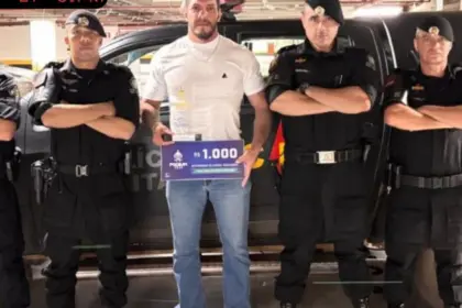 Policial da CPE de Goianésia é campeão de Jiu-Jitsu e recebe Prêmio PODIUM 2024