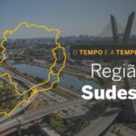 PREVISÃO DO TEMPO: Chuvas em SP e em regiões de MG nesta segunda-feira (10)