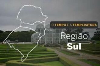 PREVISÃO DO TEMPO: Sul terá pancadas de chuva e trovoadas isoladas, nesta terça-feira (18)