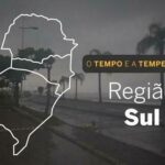PREVISÃO DO TEMPO: sexta-feira (24) com chuva em toda a região Sul