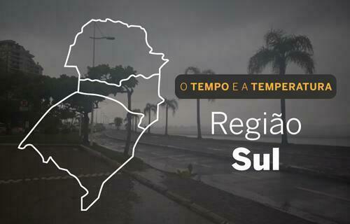 PREVISÃO DO TEMPO: sexta-feira (24) com chuva em toda a região Sul PREVISÃO DO TEMPO: sexta-feira (24) com chuva em toda a região Sul