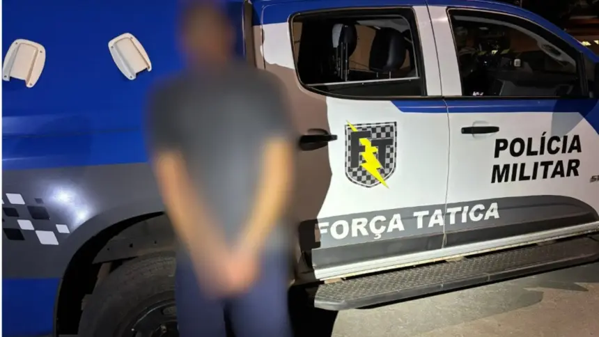 Foragido da justiça por roubo é recapturado pela Força Tática no oeste de Goianésia Foragido da justiça por roubo é recapturado pela Força Tática no oeste de Goianésia