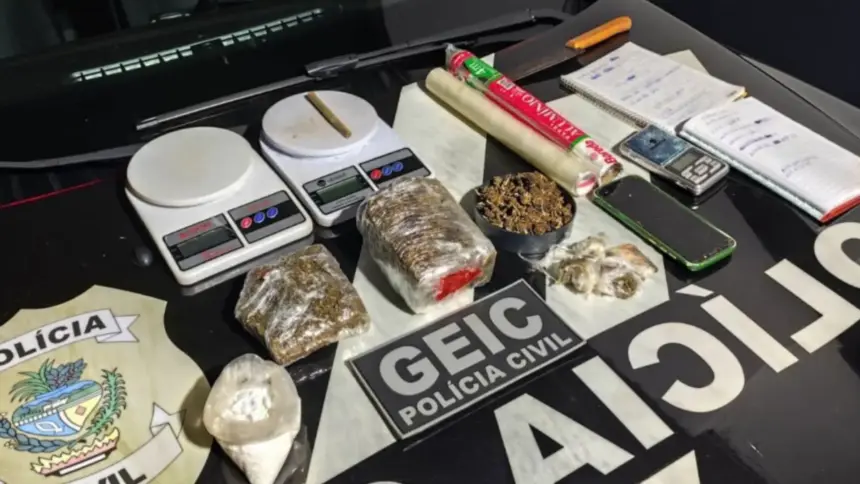 Polícia Civil prende traficante com “super maconha” e “escama de peixe” Polícia Civil prende traficante com “super maconha” e “escama de peixe”