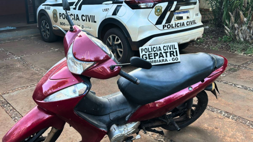PC recupera motocicleta furtada e prende suspeito em Itumbiara PC recupera motocicleta furtada e prende suspeito em Itumbiara