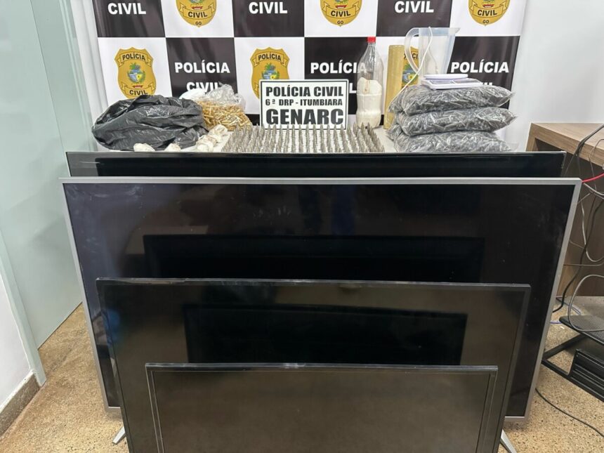Reincidente no tráfico de drogas volta a ser preso em Itumbiara com grande quantidade de cocaína