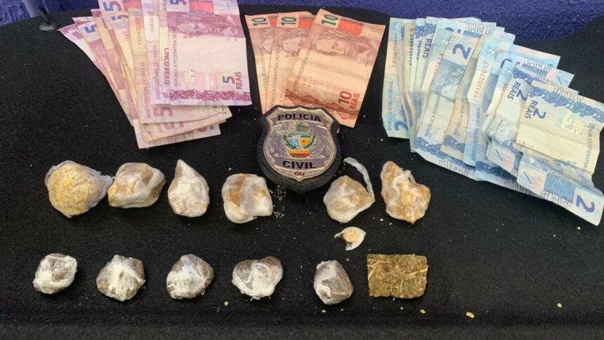 Polícia prende indivíduo por tráfico de drogas, em Goiânia Polícia prende indivíduo por tráfico de drogas, em Goiânia