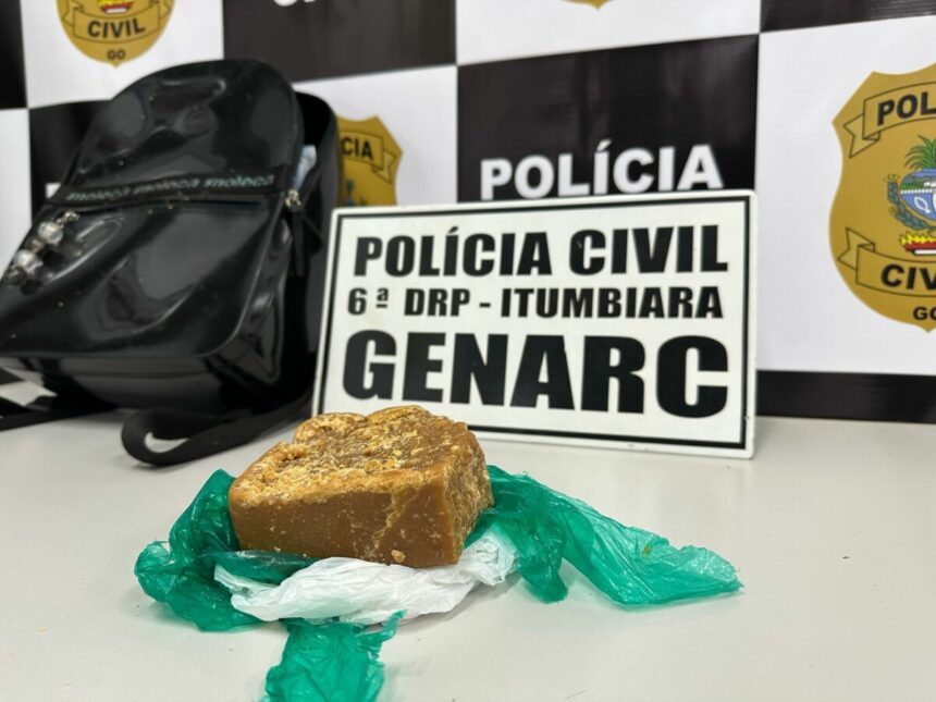 PCGO prende mulher em flagrante por transportar droga de Minas Gerais para Goiás
