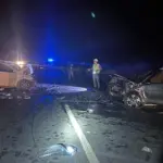 Colisão frontal na BR-414 mata três jovens e deixa três feridos