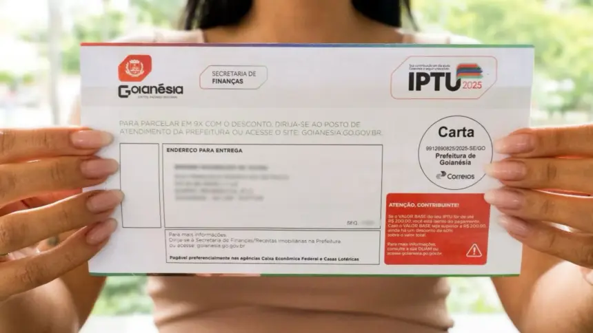 Prefeitura de Goianésia prorroga prazo para pagamento do IPTU com desconto de até 40% Prefeitura de Goianésia prorroga prazo para pagamento do IPTU com desconto de até 40%