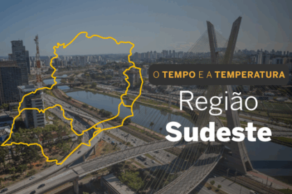 Sudeste: ES tem alerta de acumulado de chuva