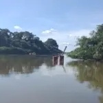 Draga afunda no Rio das Almas e mobiliza Corpo de Bombeiros de Goianésia
