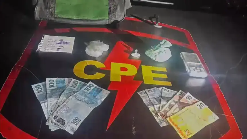 Traficante com tornozeleira é preso com cocaína pela CPE Goianésia