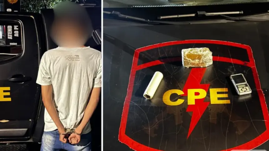 Traficante é preso em Goianésia com 600g de maconha após ação da CPE Traficante é preso em Goianésia com 600g de maconha após ação da CPE