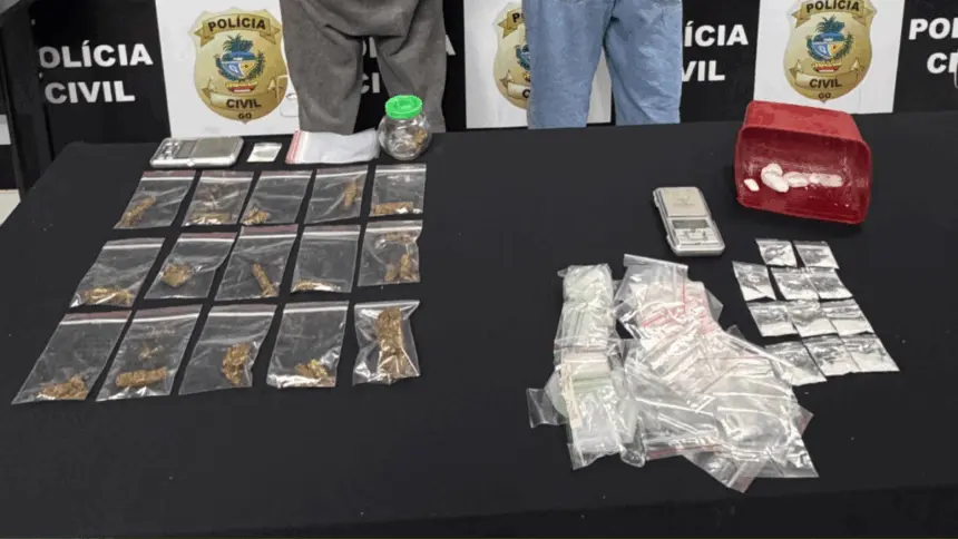 PCGO prende dupla em flagrante por tráfico de drogas e associação para o tráfico – Policia Civil do Estado de Goiás PCGO prende dupla em flagrante por tráfico de drogas e associação para o tráfico – Policia Civil do Estado de Goiás