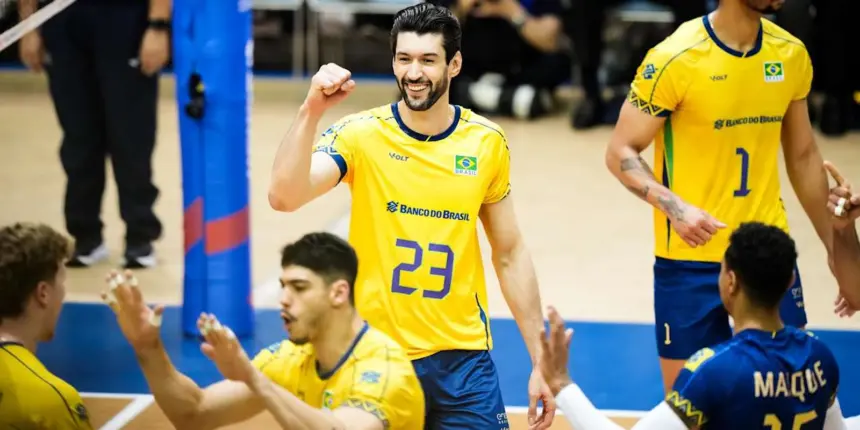 Brasil derrota Argentina e segue líder na Liga das Nações Masculina