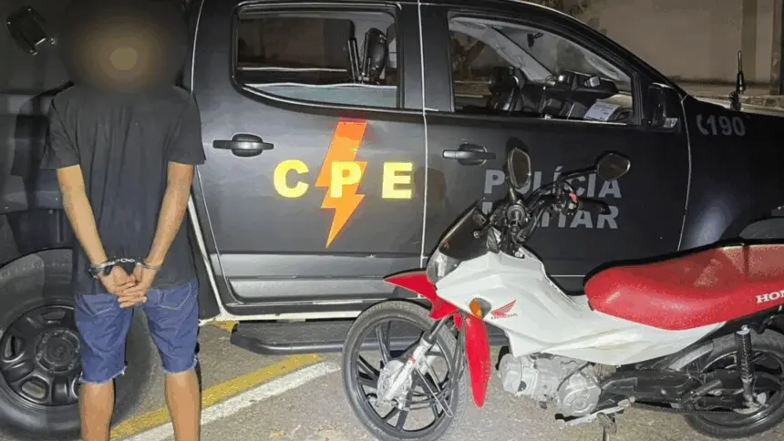 CPE prende motociclista após fuga e direção perigosa em Goianésia CPE prende motociclista após fuga e direção perigosa em Goianésia