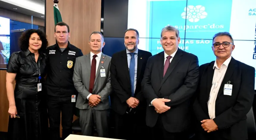 Policiais civis representam Direção-Geral no lançamento da Campanha de Coleta de DNA de Desaparecidos em Brasília