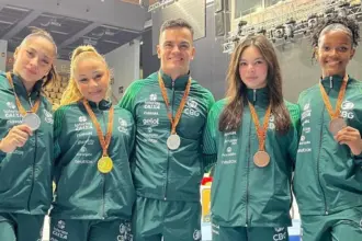 Ginastas brasileiros encerram competição na Hungria com cinco pódios