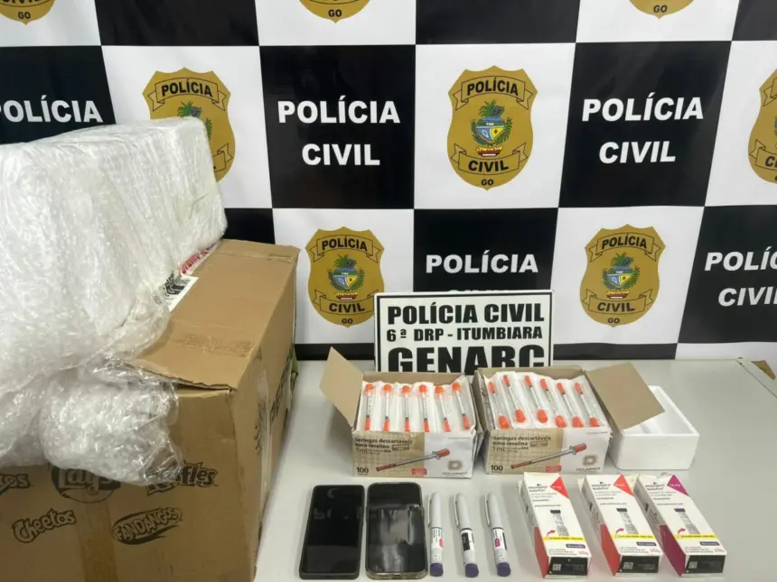 PCGO deflagra operação e prende mulher por armazenar e remeter ilegalmente canetas emagrecedoras a outros estados