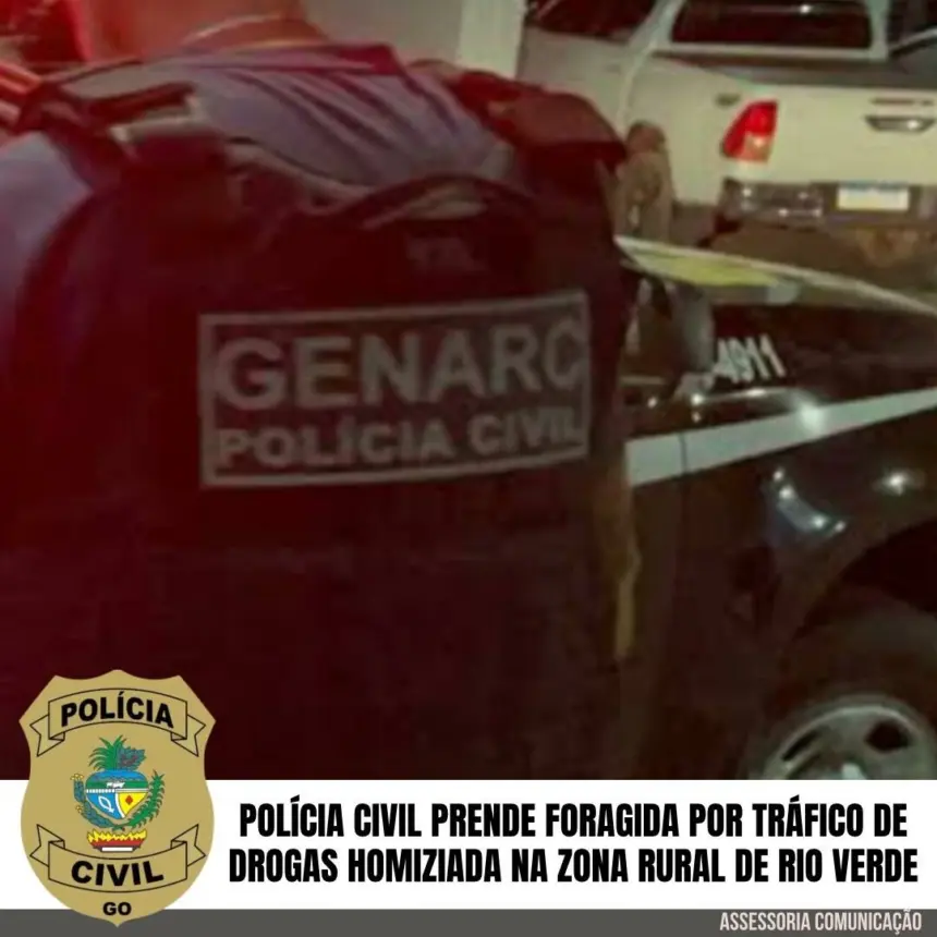 Polícia Civil prende foragida da Justiça por tráfico de drogas em Rio Verde – Policia Civil do Estado de Goiás Polícia Civil prende foragida da Justiça por tráfico de drogas em Rio Verde – Policia Civil do Estado de Goiás