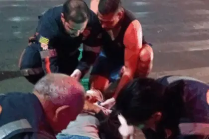 Bombeiro de folga presta socorro a jovem gravemente ferido em acidente no centro de Goianésia