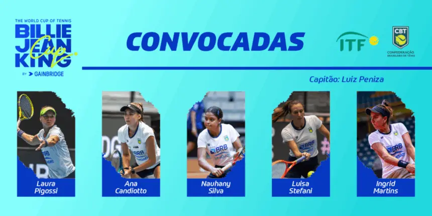 Tênis: seleção é convocada para playoffs da da Billie Jean King Cup