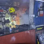 Incêndio atinge comércio em Goianésia e é controlado pelo Corpo de Bombeiros