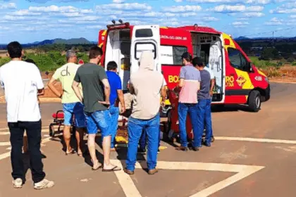 Motociclista fica gravemente ferido ao se envolver em acidente entre Cirilândia e Santa Isabel