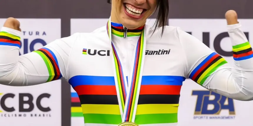 Sabrina Custódia é ouro e 1ª recordista mundial de paraciclismo no RJ Sabrina Custódia é ouro e 1ª recordista mundial de paraciclismo no RJ