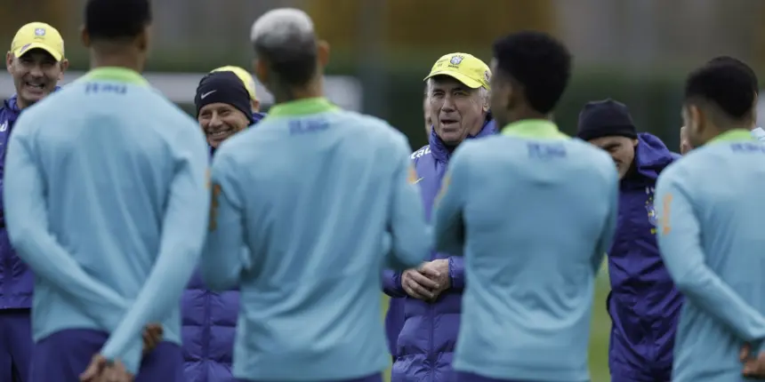 Ancelotti começa a esboçar equipe para amistoso contra o Senegal Ancelotti começa a esboçar equipe para amistoso contra o Senegal