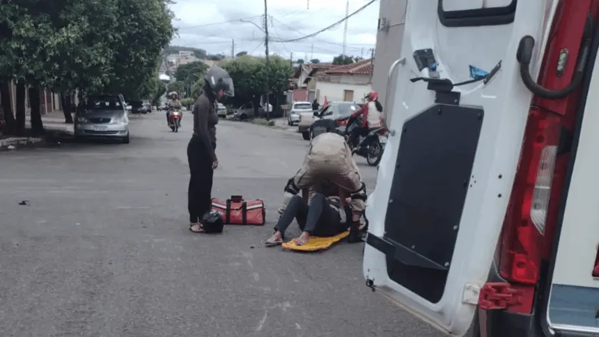 Acidente entre duas motocicletas deixa duas pessoas feridas no norte de Goianésia