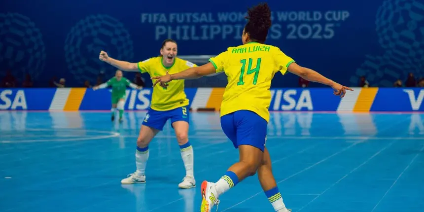Brasil goleia Irã na estreia da Copa do Mundo de futsal feminino Brasil goleia Irã na estreia da Copa do Mundo de futsal feminino