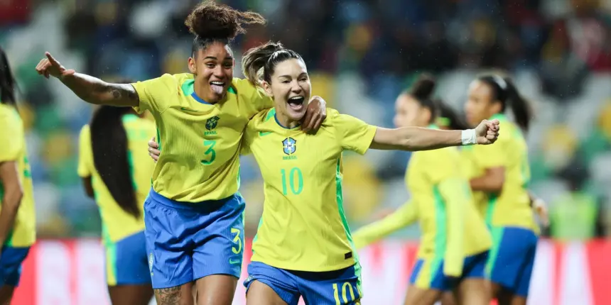 Seleção feminina fecha 2025 com goleada de 5 a 0 sobre Portugal Seleção feminina fecha 2025 com goleada de 5 a 0 sobre Portugal