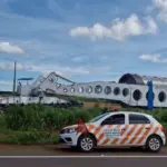 Carga superdimensionada altera o tráfego na BR-153 e BR-452