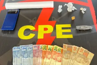 CPE prende suspeito por tráfico de drogas no Bairro Nova Aurora, em Goianésia