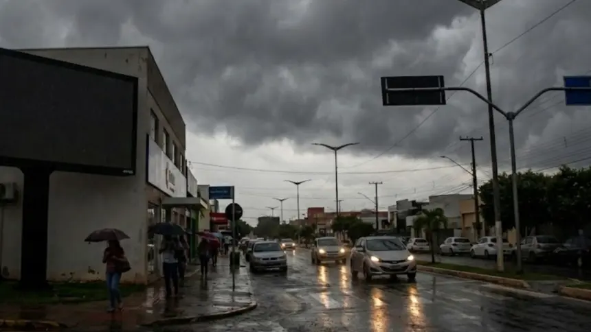 INMET emite alerta de chuvas intensas para Goianésia e região para as próximas horas
