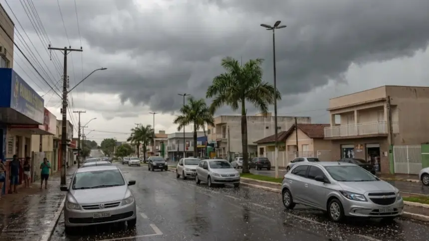 INMET emite alerta para tempestade com granizo na região de Goianésia INMET emite alerta para tempestade com granizo na região de Goianésia