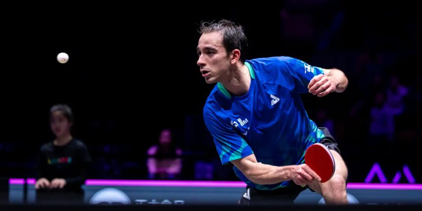 Hugo Calderano avança para quartas da Copa do Mundo de tênis de mesa Hugo Calderano avança para quartas da Copa do Mundo de tênis de mesa