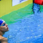 Arthur Xavier é prata nos 100m costas em competição em Barcelona
