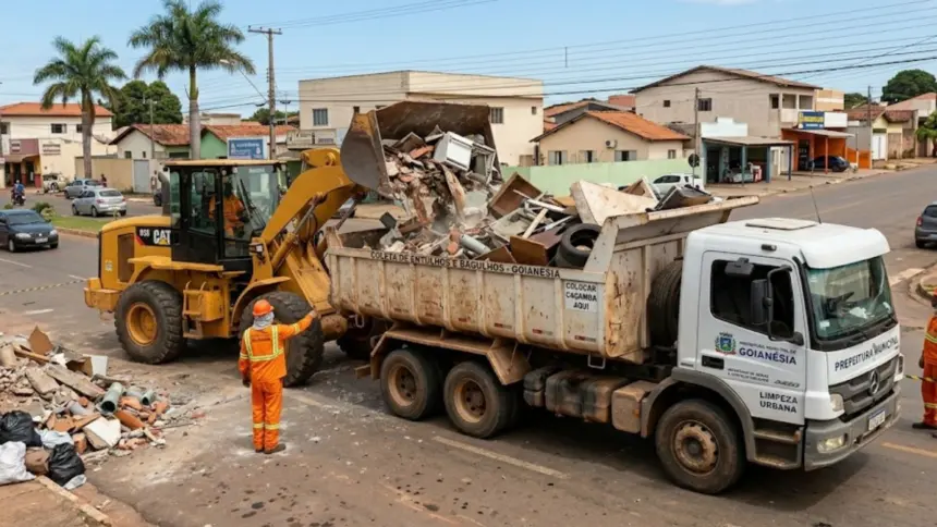 Prefeitura divulga cronograma de recolhimento de entulhos em Goianésia para abril Prefeitura divulga cronograma de recolhimento de entulhos em Goianésia para abril