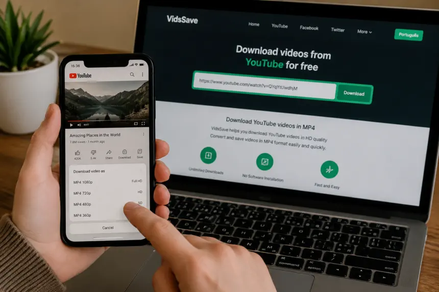 Como Baixar Vídeos do YouTube em MP4 de Um Jeito Fácil: Guia Prático com o VidsSave