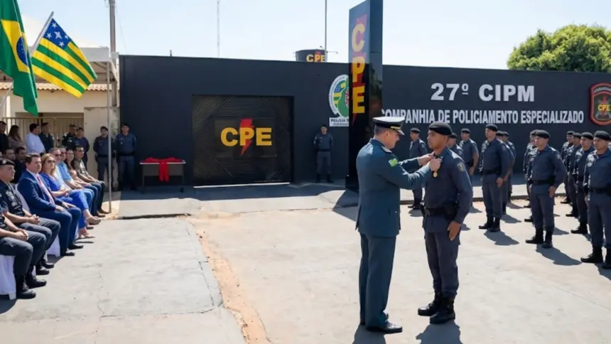 CPE de Goianésia inaugura ampliação da base e entrega medalhas nesta segunda CPE de Goianésia inaugura ampliação da base e entrega medalhas nesta segunda