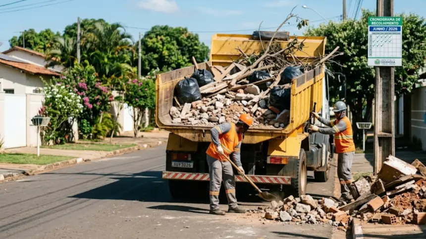 Prefeitura divulga cronograma de recolhimento de entulhos em junho Prefeitura divulga cronograma de recolhimento de entulhos em junho