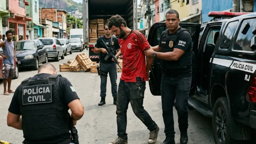 Líder do Comando Vermelho que coordenava roubo de cargas é preso Líder do Comando Vermelho que coordenava roubo de cargas é preso